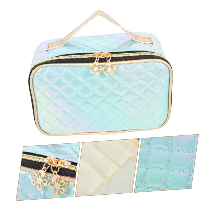 Large Capacity Multipurpose Diamond Shaped Storage Organizer Bag for Travel Makeup and Daily Use Portable Easy to Clean - Image 4