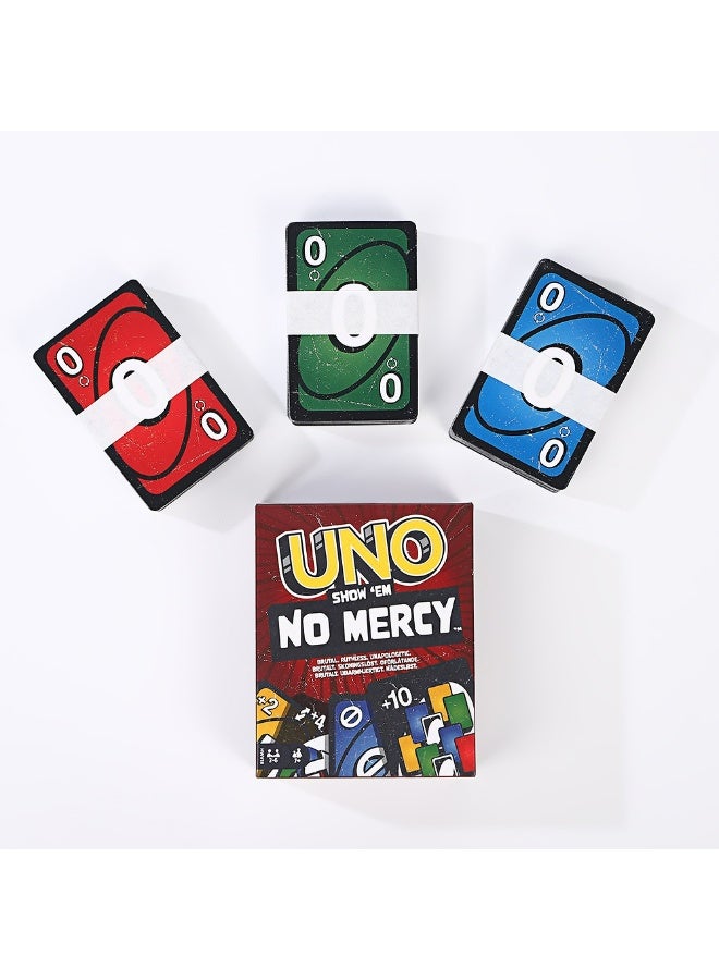 UNO Show 'em No Mercy -Twist to Classic Card Game with Draw 10, Stacking and Swapping & Mercy Rule -مثالي للأطفال والبالغين، أعمار 7+ - Image 5