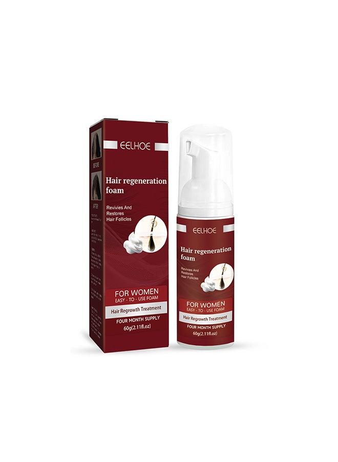 EELHOE Hair regeneration foam revivies and restores hair follicles for women hair health care four month supply 60g - Image 1