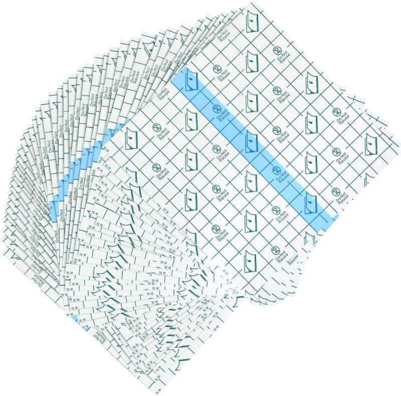BBTO شريط لاصق شفاف مرن BBTO 50 قطعة كبير مقاوم للماء 6 × 6 بوصة - Image 1