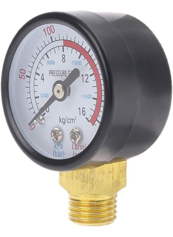 Brass Internals All Purpose Pressure Gauge 0 220 PSI Economical Scale - Image 3