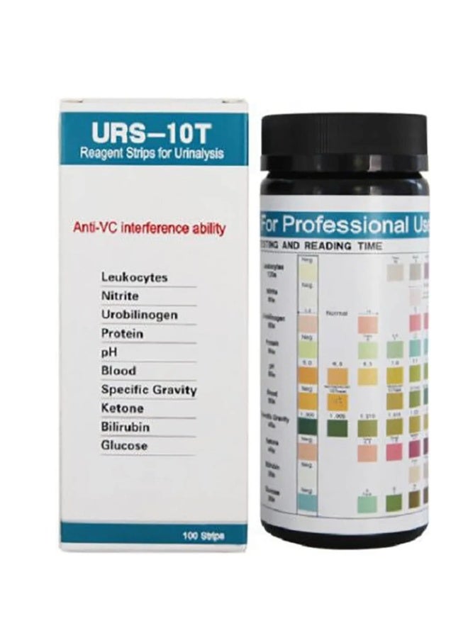 URS-10T Reagent for Urinalysis 100 Pieces Contain Leukocytes Nitrite Urobilinogen Protein pH Blood Specific Gravity Ketone Bilirubin Glucose Test Analysis Urine Test Strips for Testing Body Urine Ketosis Levels, Paleo and Low Carb Diets - Image 1