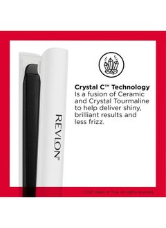Revlon Crystal C + Ceramic Digital Hair Flat Iron | Long-Lasting Shine and Less Frizz, (1 in)  - Image 2