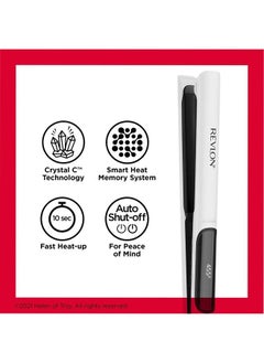 Revlon Crystal C + Ceramic Digital Hair Flat Iron | Long-Lasting Shine and Less Frizz, (1 in)  - Image 5
