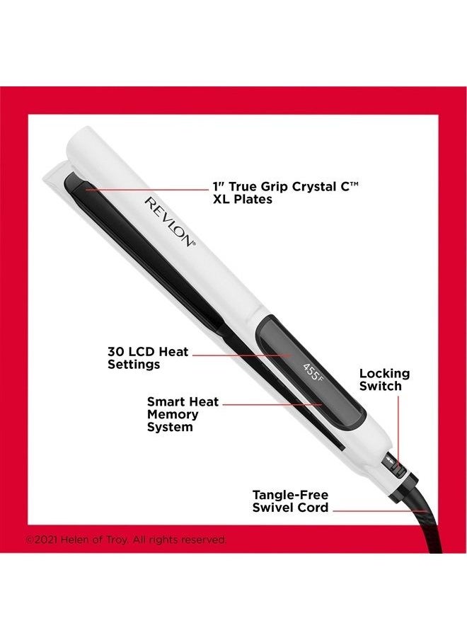 Crystal C + Ceramic Digital Hair Flat Iron | Long-Lasting Shine and Less Frizz, (1 in) - pzsku/Z45177263497B277E5424Z/45/_/1684048990/3b174e8a-fac7-48d9-8f31-d18a77ca8353