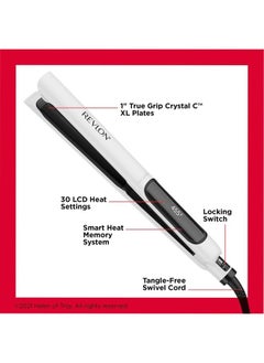 Revlon Crystal C + Ceramic Digital Hair Flat Iron | Long-Lasting Shine and Less Frizz, (1 in)  - Image 4