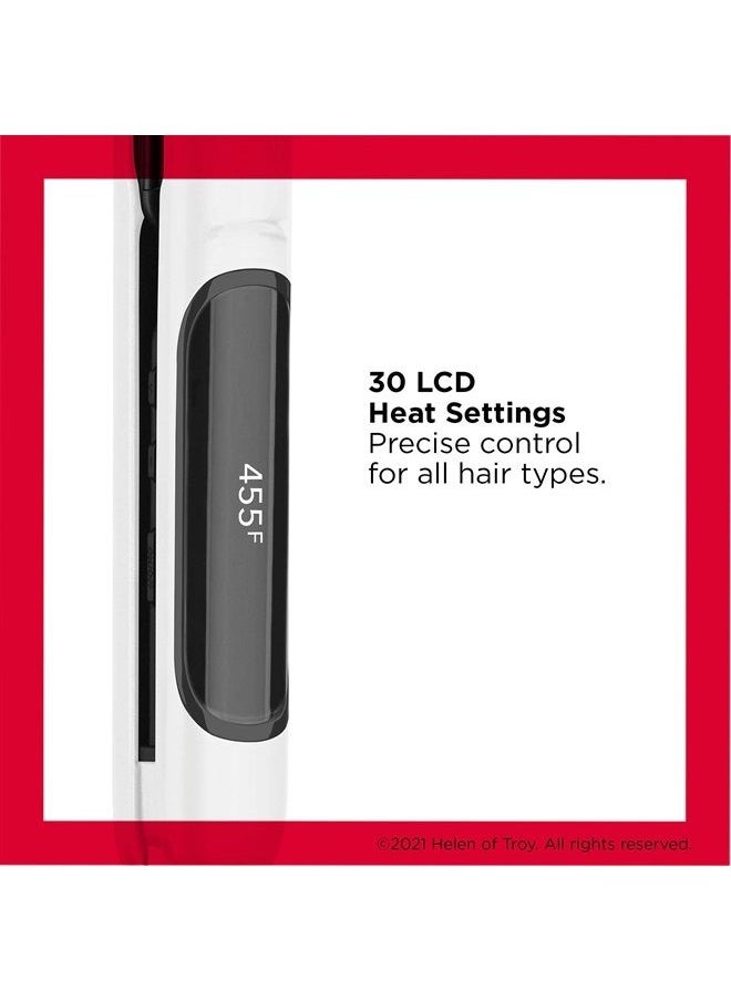 Revlon مكواة فرد الشعر الرقمية Crystal C + Ceramic | لمعان يدوم طويلاً وتجعد أقل، (1 بوصة)  - Image 3
