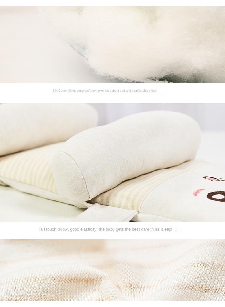 Summer Breathable Baby Pillow Children'S Pillow Baby Shaping Anti Deviation Head Newborn Buckwheat Shell Inner Core - Image 4
