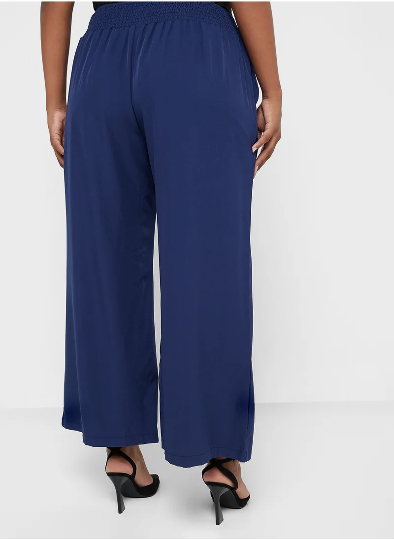 ايلا بلس Wide Leg Pants With Elasticated Waist