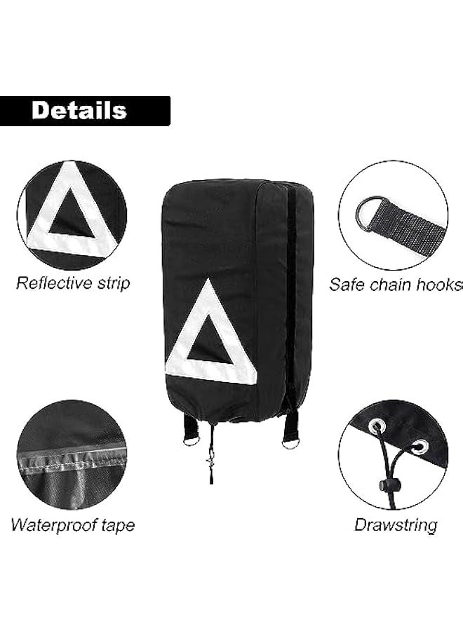 Generic RV Jack Cover, Electric Tongue Jack Cover, 420D Oxford Cloth, Sun and Waterproof, Universal Trailer RV Electric Tongue Kilometers Top Cover, Automotive Accessories - Image 3