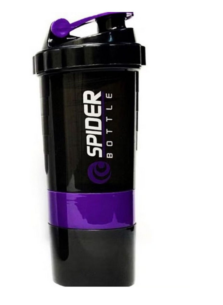 SPIDER BOTTLE Potein Shaker Bottles For Protein Mixes Spider Blender Bottle, 2 Twist On Cups For Protein Organizer Gym Bottle 500ml Multicolor - Image 2