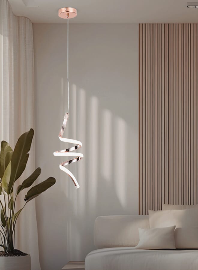 Best Power Modern LED Pendant Light 7188-1 with 3 Lighting Levels, 120cm Adjustable Length, 24Watt – Sleek, Stylish, and Energy-Efficient Ceiling Lamp for Living Room, Dining Room, Kitchen, and Bedroom - Image 2