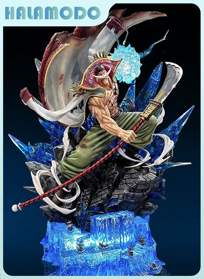 Halamodo قطعة واحدة بانبان اللحية البيضاء ملحمية الشكل، 40 سم ضخمة ديكور سطح المكتب الهيمنة هدية عيد الميلاد المجمعة - Image 1