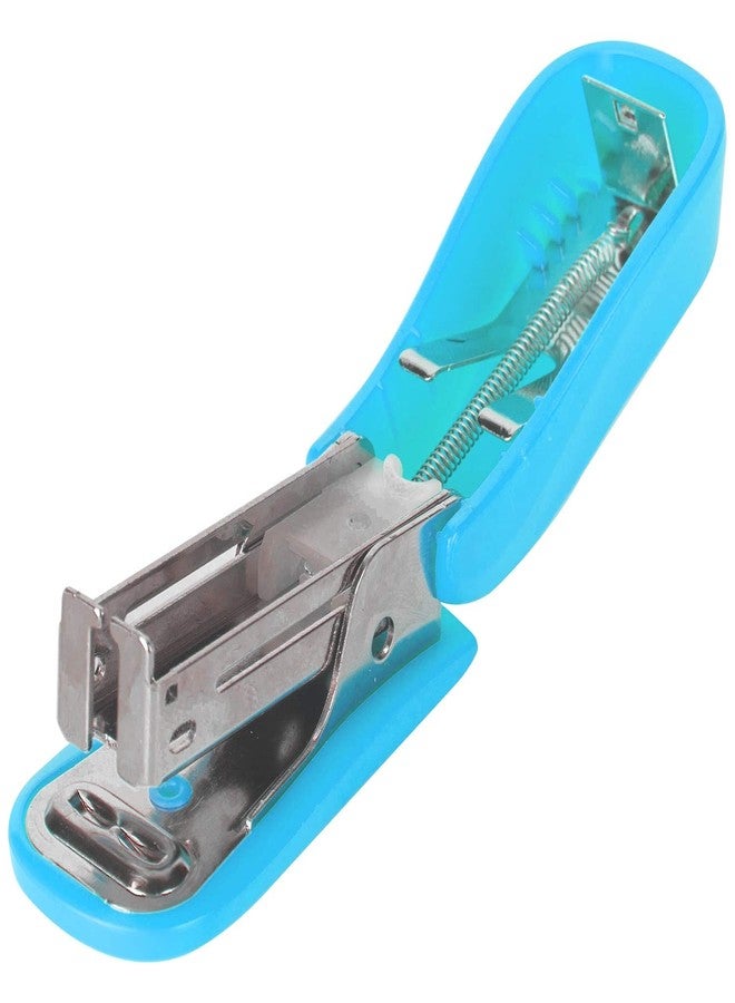 Deli Mini Stapler for Children & Students, Portable, 15 Sheets at a Time, Blue, Modern Style, Stapler - Image 3