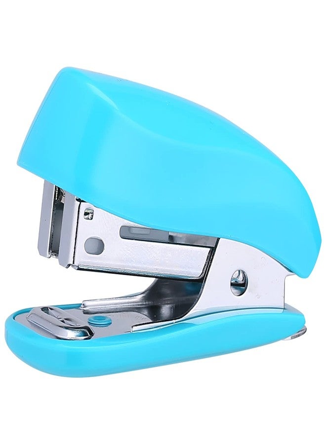 Deli Mini Stapler for Children & Students, Portable, 15 Sheets at a Time, Blue, Modern Style, Stapler - Image 2