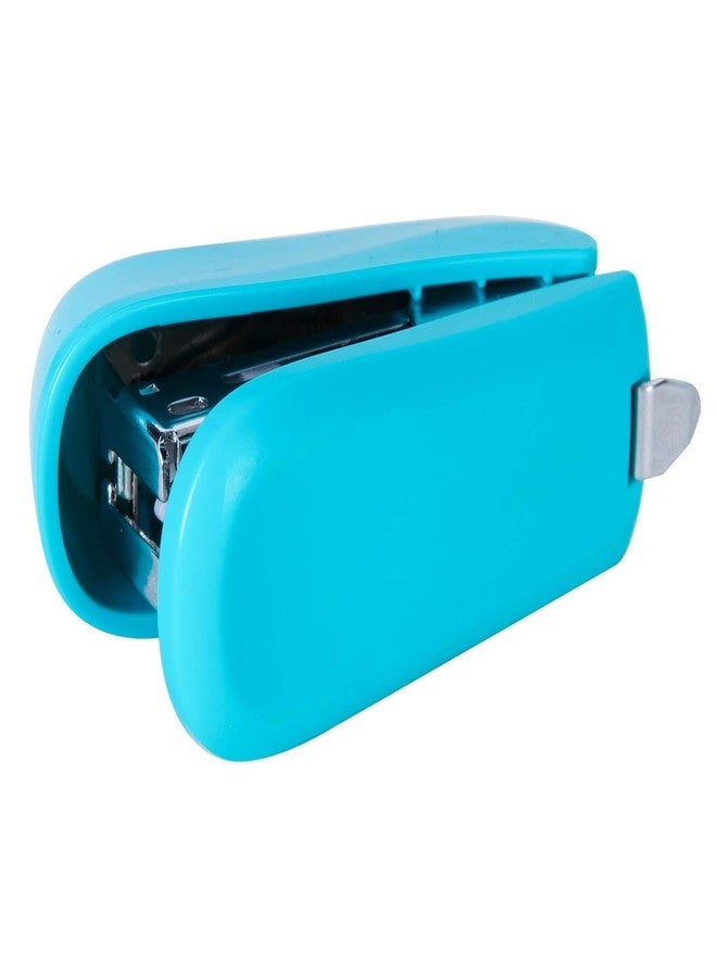 Deli Mini Stapler for Children & Students, Portable, 15 Sheets at a Time, Blue, Modern Style, Stapler - Image 5