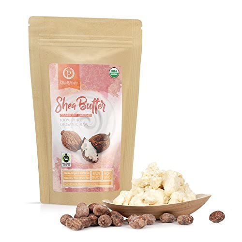 Shea Butter 1 lb  Raw USDA Certified Organic  African Unrefined  Great for Hair Skin and your DIY Projects  Soap Making Base Lip Balm Stretch Mark Cream
