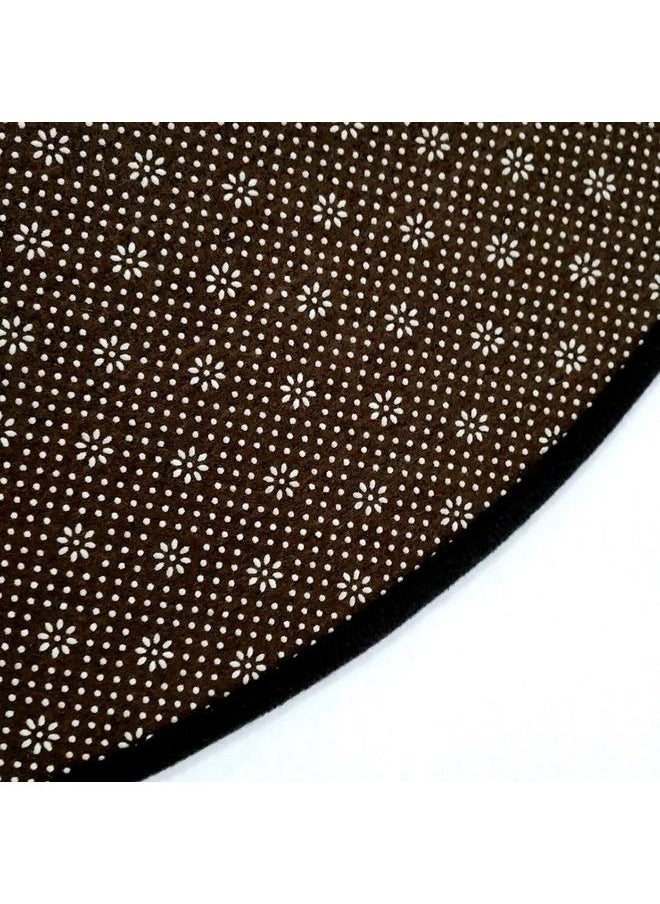 WAOKN Round Rugs for Living Room Area Rugs, 100 cm Round European Vintage Persian Carpet, Bohemian Style Soft Non-slip Floor Mat, for Living Room, Bedroom, Corridor, Office Entrance, Foyer  - Image 5