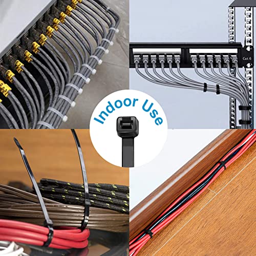 TANTTI Zip Ties 4 inch (200 Pack), Small Zip Ties with 18 lb Tensile Strength, Black, by Tantti Supply - Image 5