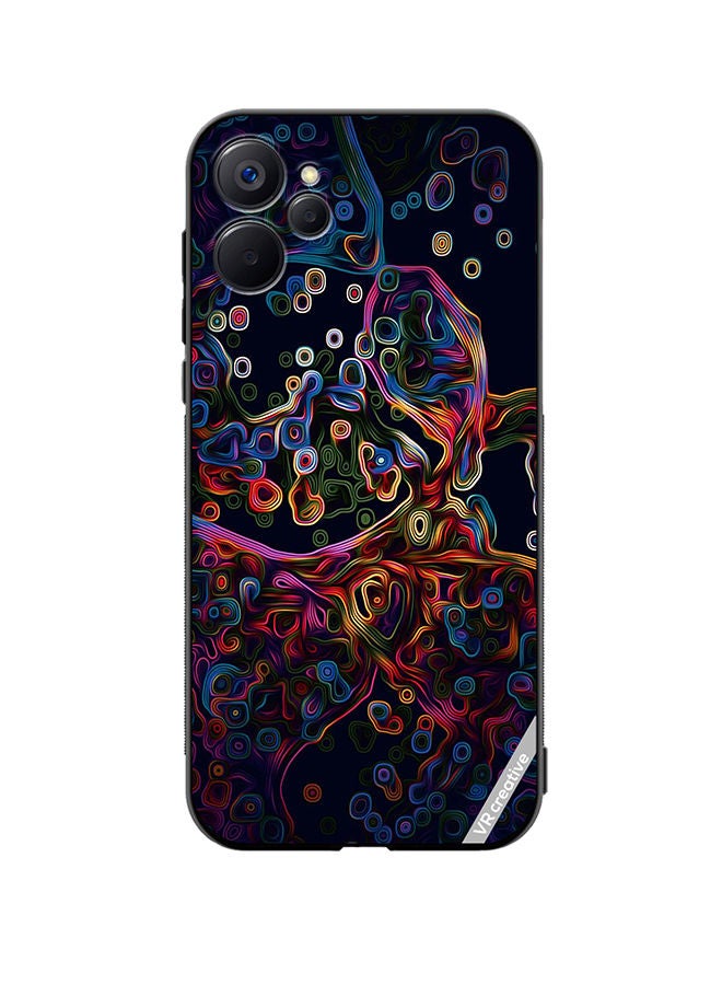 VR CREATIVE Protective Case Cover For Realme 9i 5G Abstract Design Multicolour - Image 1