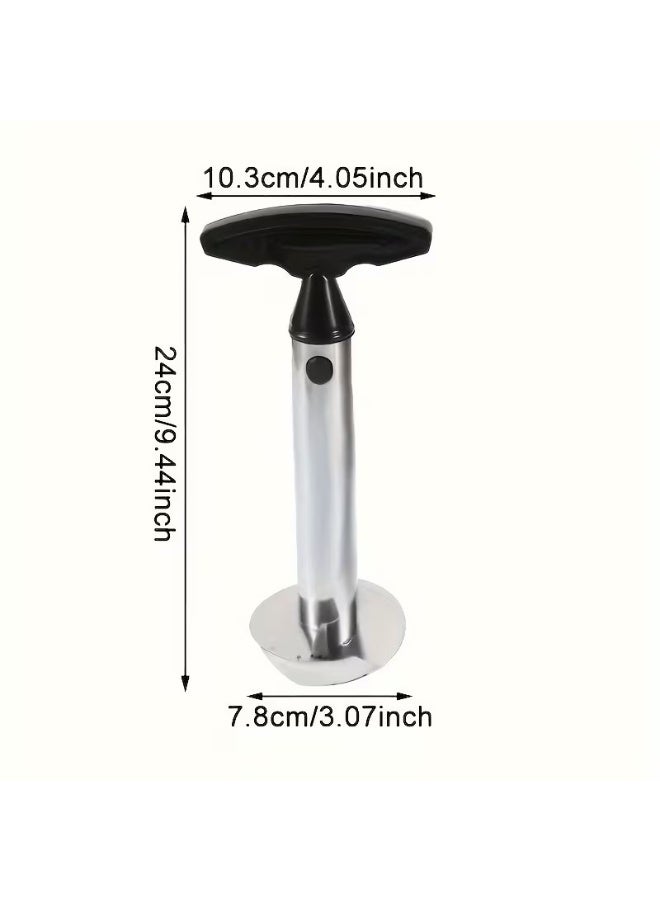 Goolsky 1pc Stainless Steel Pineapple Peeler & Corer - Effortless Core, Slice & Cut with Ergonomic Handle, Durable Kitchen Tool for Fresh Pineapple Prep, Easy-Clean Design for Home & Commercial Use, Pineapple Slicer, Food Preparation, Sleek Metallic Finish, Easyclean Material, Kitchen Accessorie, Kitchen Accessory, Mirabelle Stone Remover, Cherry Stone Remover, Cherry Pit Remover, Plum Stone Remover, Dry Lownica For Cherries And Plums, Fruit Stone Remover, Kitchen Gadget - Image 5