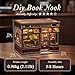 CUTEBEE Book Nook Kit DIY Miniature Dollhouse Kits for Adult and Teens 3D Wooden Puzzle Mini Booknook Tiny House Model Building Kit Decorative Bookend with LED Craft Gifts for Family Friends - Image 4
