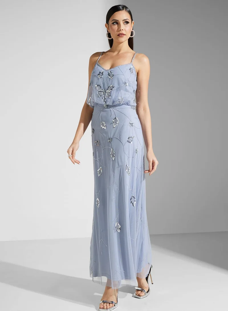 Namshi x Embellished Maxi Dress