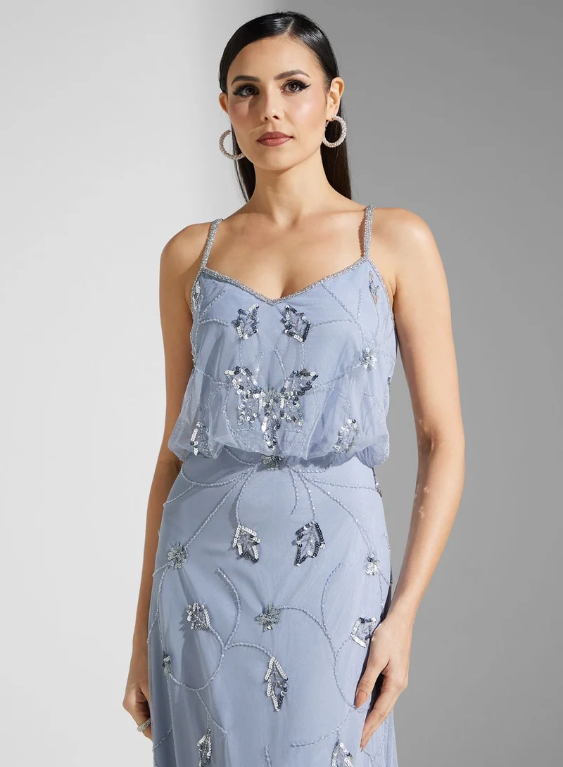 Namshi x Embellished Maxi Dress