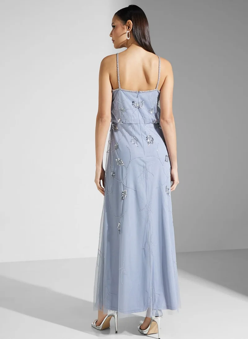 Namshi x Embellished Maxi Dress
