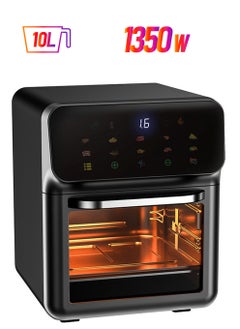 ET-LIFE Air Fryer 10L for Grilling, Broiling, Roasting, Baking and Toasting 10L 1350W FD-1015B Black  - Image 1