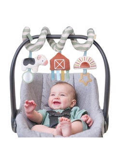 Spiral Car Seat & Stroller Activity Toy - Stroller & Car Seat Toys For Ages 0 Months And Up - Hanging Toys Include Dangling Ring, Mirror And Textured Ribbons (Farm) - pzsku/Z45184520DE7B1B0BFBADZ/45/_/1734347291/6b4fd3ce-7217-4928-b8bc-54a53dce2630