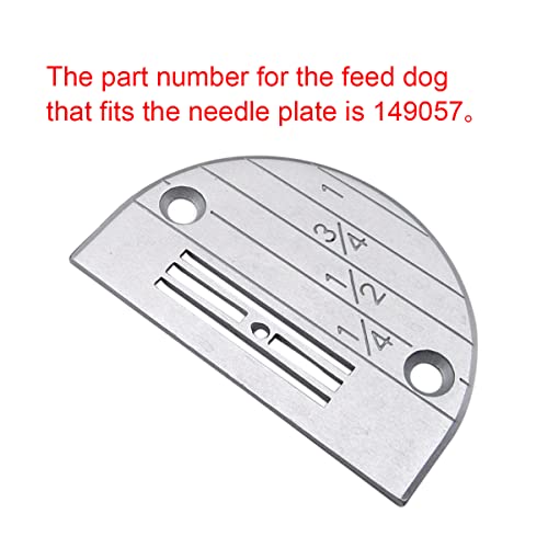 CKPSMS Brand - Industrial Sewing Machine Needle Plate #147150LGW - Light to Medium Compatible with JUKI Brother 2 PCS - Image 2