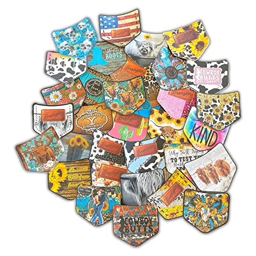 Lashicorn Pocket Shape Cardstock Cutouts for Freshies | 12 Pack | 3.75 Wide x 2.75" Long | Freshie Supplies | Mixed Pack of 12 Different Design - Image 1
