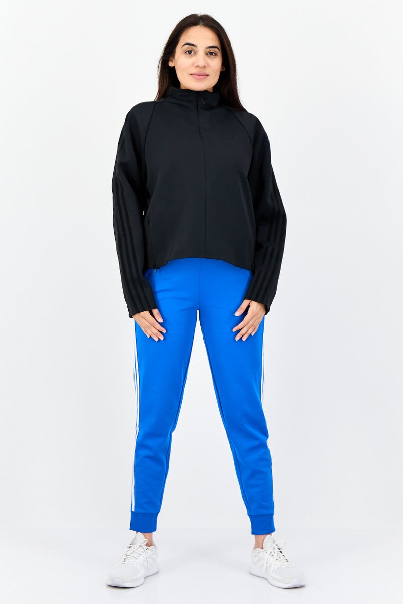 Adidas Women Sportswear Fit Long Sleeves Running Truck Jacket, Black - Image 3