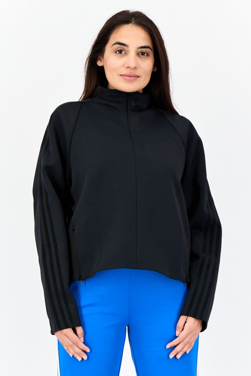 Adidas Women Sportswear Fit Long Sleeves Running Truck Jacket, Black - Image 1