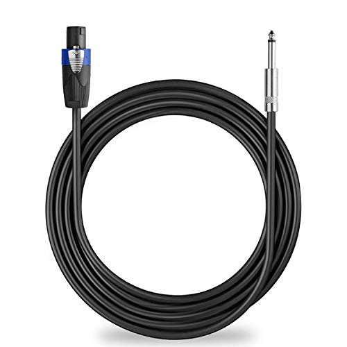 Yoico Pro 50 Feet Speakon to 1/4 Speaker Cable - 50 ft 12 Gauge Speakon to 1/4 Male Inch Audio Amplifier Connection Heavy Duty Cord - Single - Image 5
