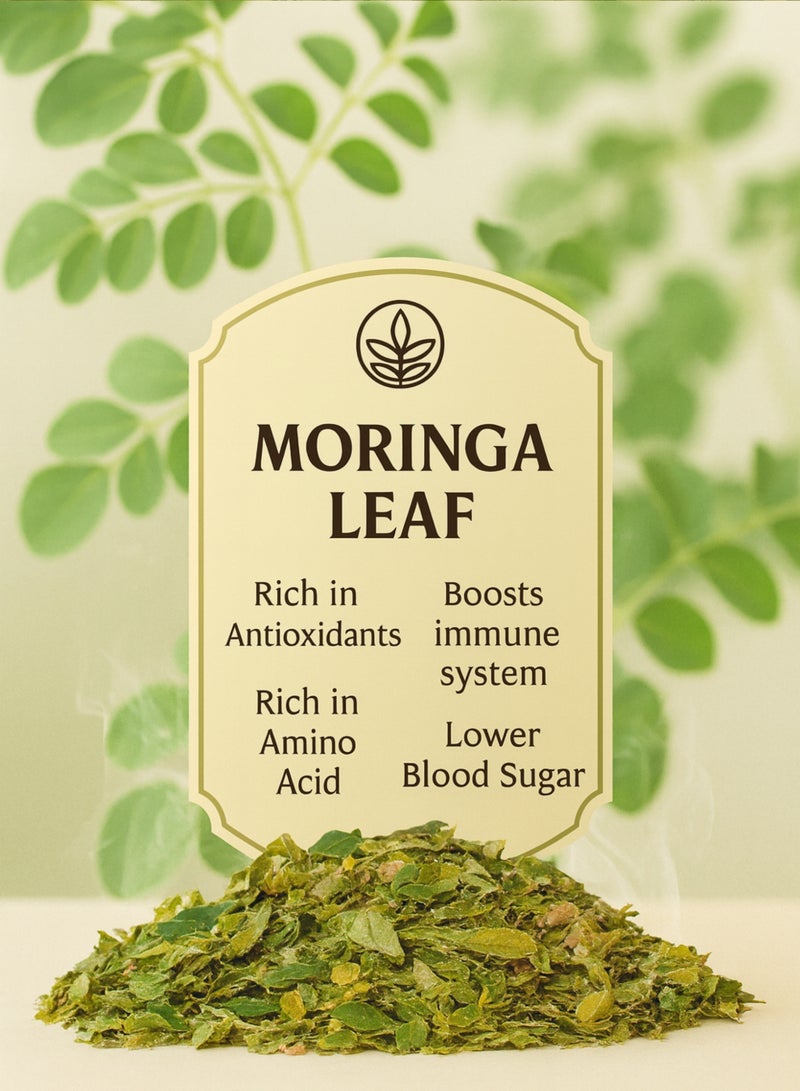 Zahr Moringa Leaf Dried – 100% Natural & Organic Plant Growth Booster, High-Grade Hand-Sorted Botanical Moringa / Drumstick Tree Leaf / Moringa Oleifera for Gardening, Rich in Nutrients for Soil & Plant Health - Image 5