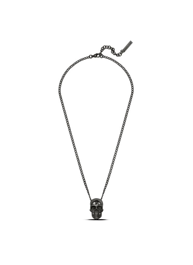 POLICE Vertex Gray Skull Chain Necklace For MenPEAGN0000905  - Image 1
