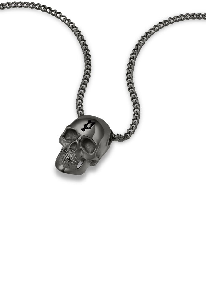 POLICE Vertex Gray Skull Chain Necklace For MenPEAGN0000905  - Image 2