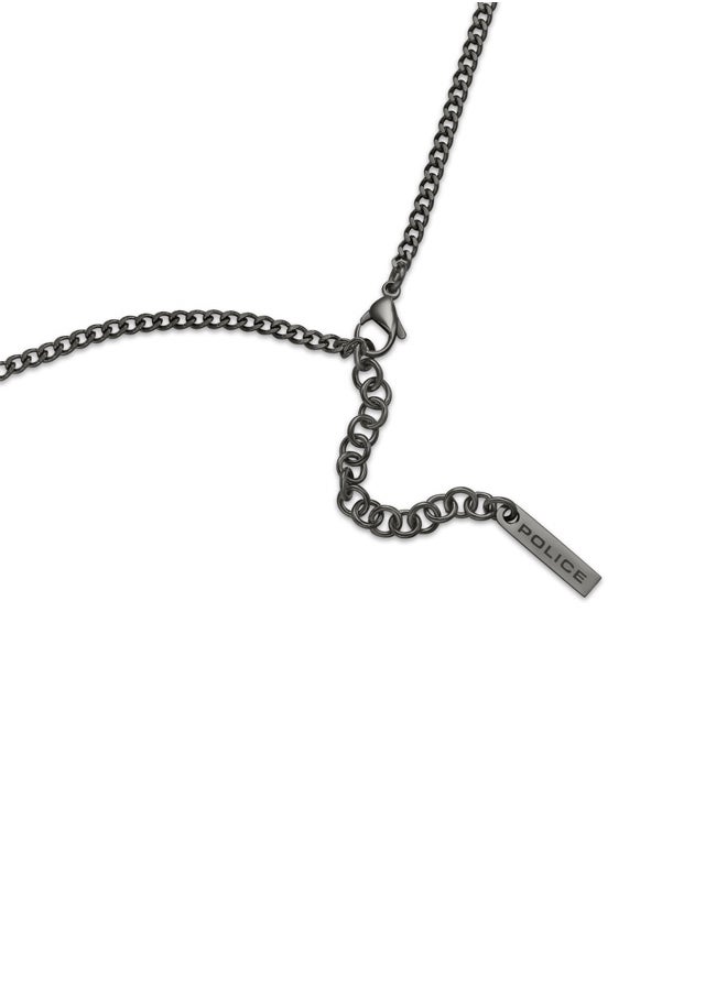 POLICE Vertex Gray Skull Chain Necklace For MenPEAGN0000905  - Image 3