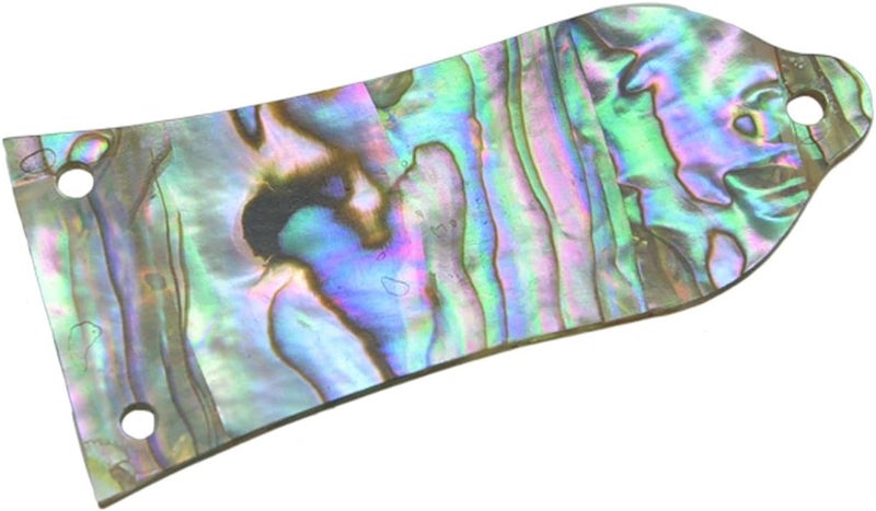 KAISH Pure Custom Made Natural Abalone Shell Guitar Truss Rod Cover with 3 Holes Fits Epiphone LP Les Paul - Image 1