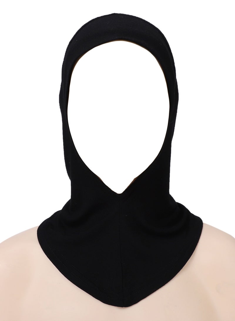 Comfortable Classic Long Scarf Black，Hijab Undercap, Full Neck Coverage Under Scarf Hijabs, Head Coverings for Women - Image 5