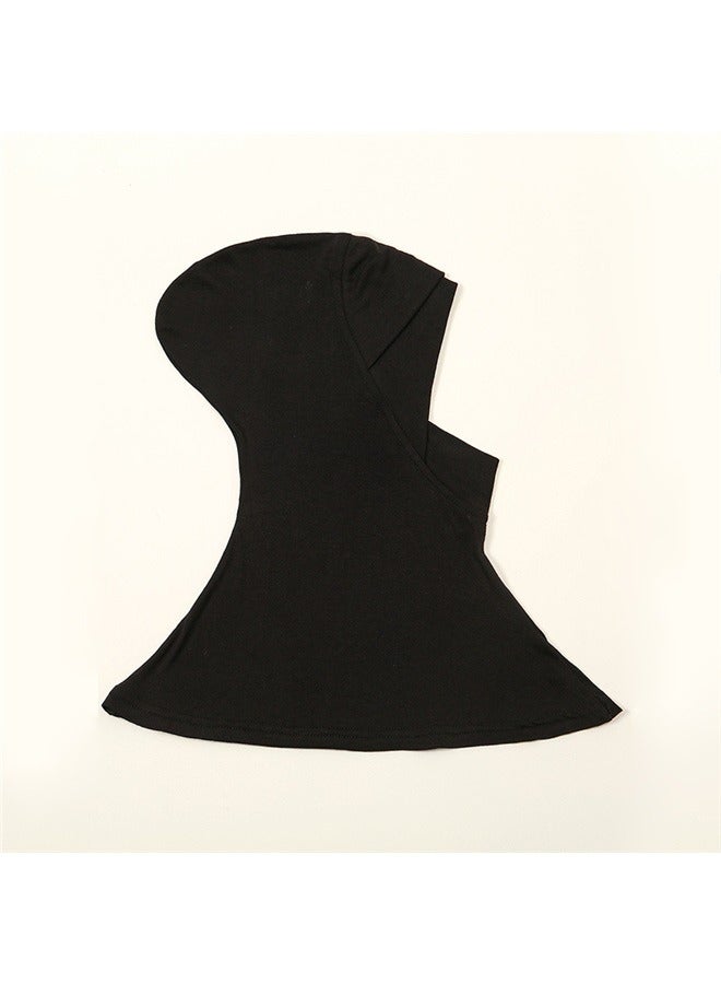 Comfortable Classic Long Scarf Black，Hijab Undercap, Full Neck Coverage Under Scarf Hijabs, Head Coverings for Women - Image 2