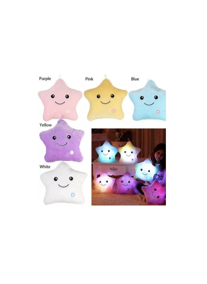 Reko - Star Shaped Pillow Throw Pillows for Bedroom Nursery Stuffed Throw Pillows Kids Cute Cushion Children Soft Plush Pillow - Image 1