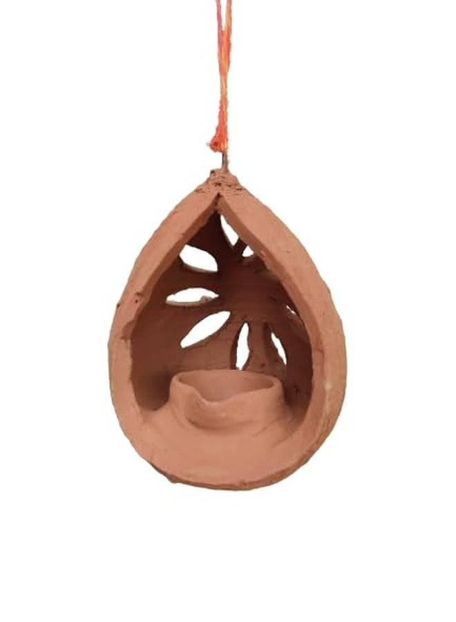 RUKDA Terracotta Diya Hanging Lamp Collection - Coconut Lamps for Home Décor and Spiritual Illumination - Image 1