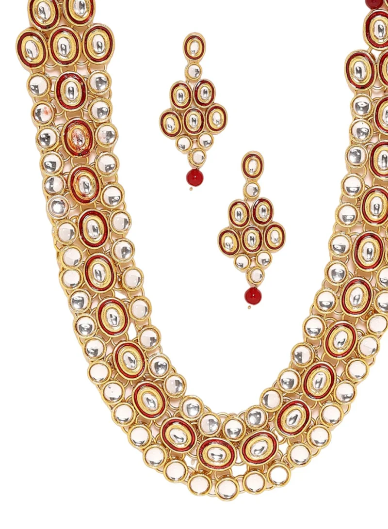 Priyaasi Kundan Stone Studded Jewellery Set