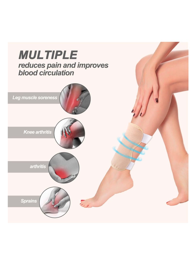 Generic Organic Castor Oil Pack for Knee Relief, Waterproof Design for Joints, Enhances Blood Circulation, Eases Muscle Pain, Reusable with Laundry Storage Bags. - Image 3