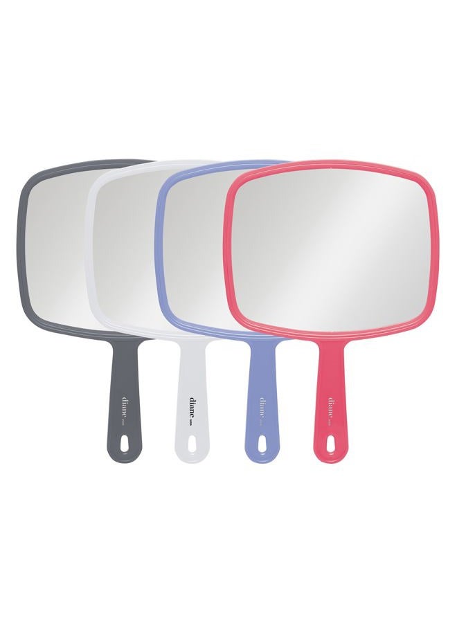 Diane Professional Quality Hand Mirror – Hand Held Mirror with Handle, Single Sided Vanity Makeup Mirror for Women, Men, Salon, Barber, Shaving, and Travel, Medium 7.5" x 10.75" in Assorted Colors - Image 1
