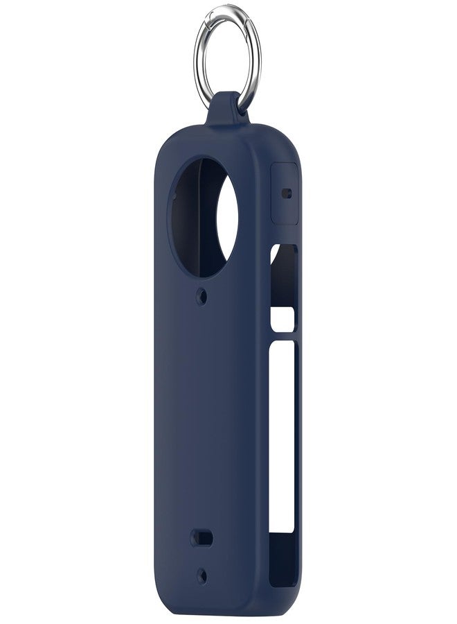 Wisely غطاء سيليكون مقاوم للخدش من Wisely Insta 360 X3 مع حامل حلقي - أسود - Image 5
