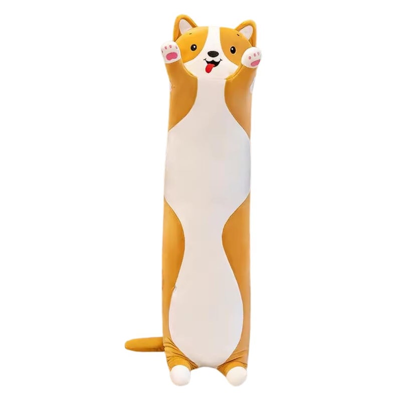 TechMax Solution The Orange Long Dog Plush Pillow - A Snuggly Birthday Surprise Perfect for Cuddling, Decorating, or Just Lounging Around. - Image 1